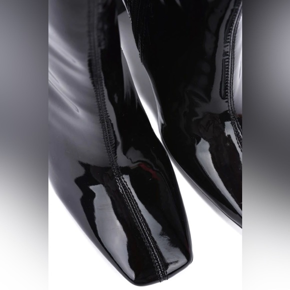 Black Patent Heeled Bootie - Picture 4 of 4